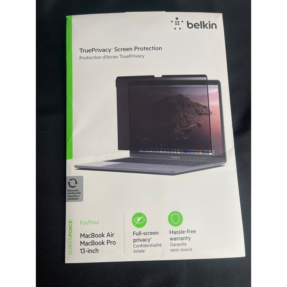 Belkin TruePrivacy Screen Protector MacBook Air Pro 13 inch OVA013zz Removable‎